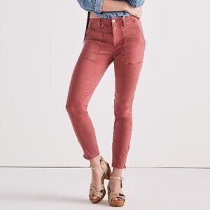 Lucky | Girlfriend Utility Pants | Maroon | Size 6